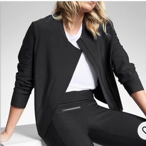 Athleta Women's Black Blazer Jacket UPF +50